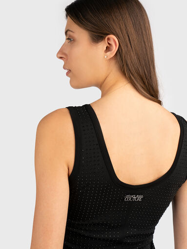 Black dress with rhinestones - 3