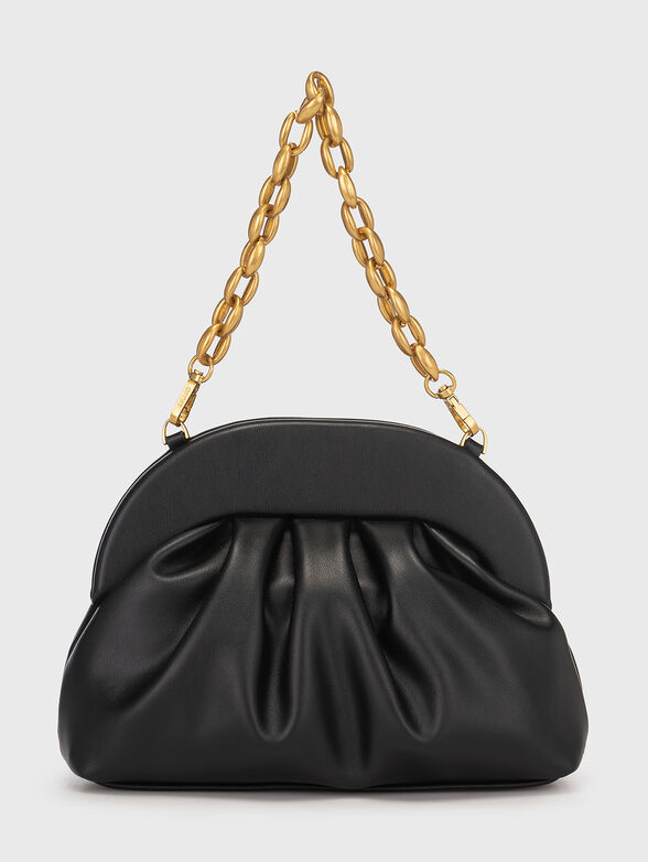 Black handbag with golden details - 3