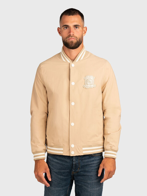 Bomber jacket with logo embroidery - 1