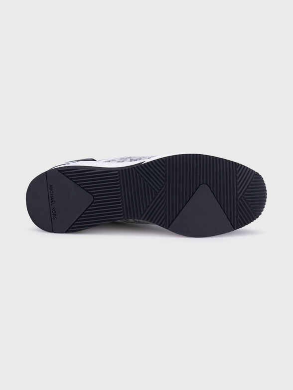 GEORGIE white sneakers with black details - 5