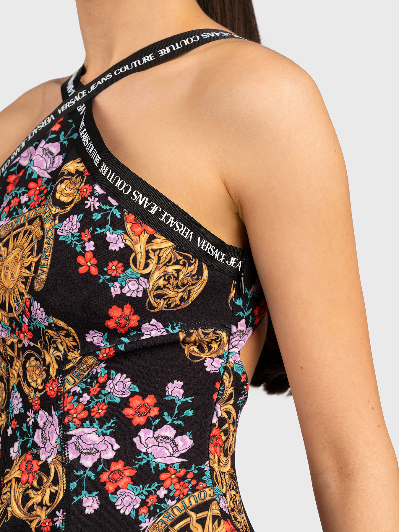 CADY dress with print brand VERSACE JEANS COUTURE