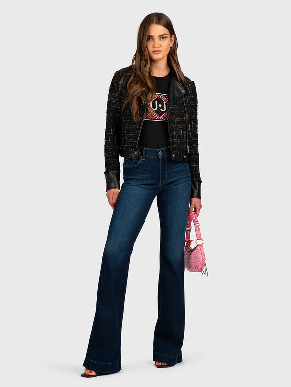 Black t-shirt with animal print  - 2