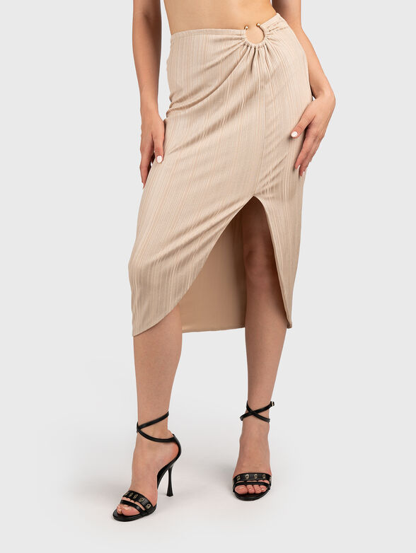CRISTINA skirt with accent ring and slit - 1