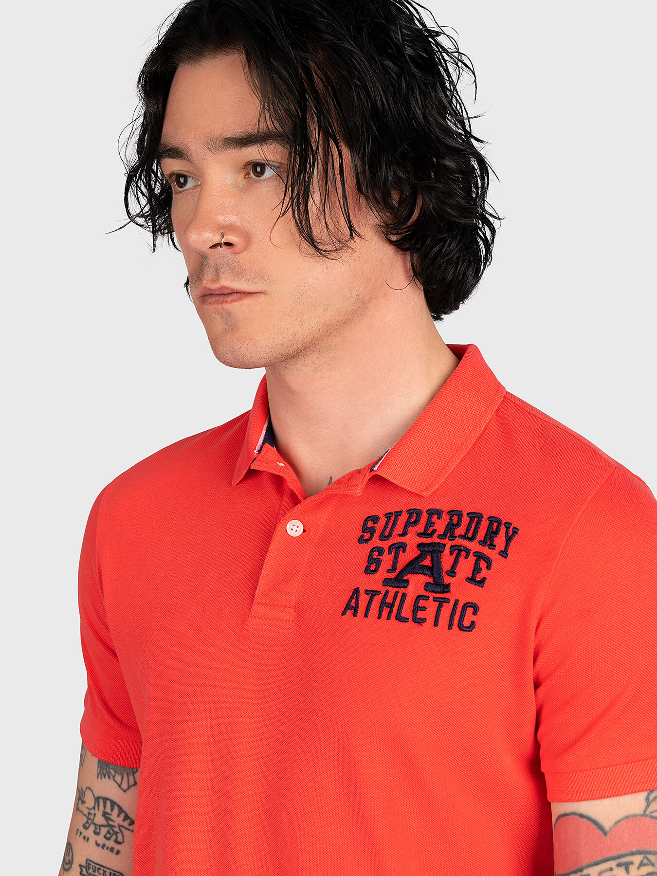 VINTAGE SUPERSTATE black polo shirt brand SUPERDRY Globalbrandsstore en