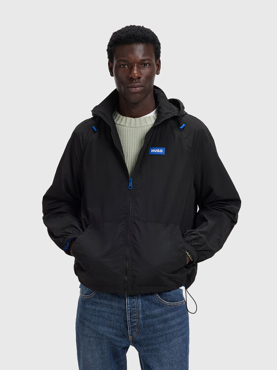 Яке с качулка с лого патч - 1