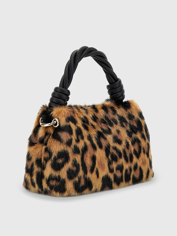 SHAIDA bag with animal print and long handle - 2