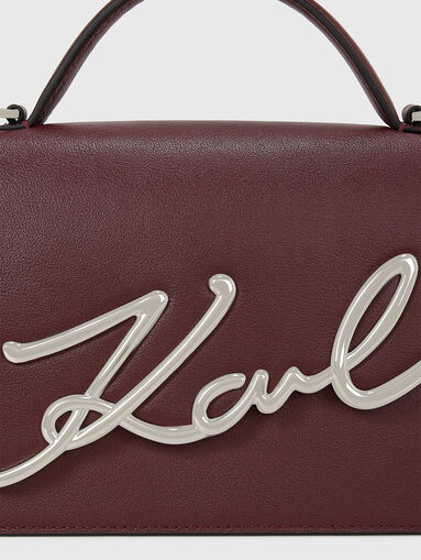 K/SIGNATURE leather crossbody bag - 4