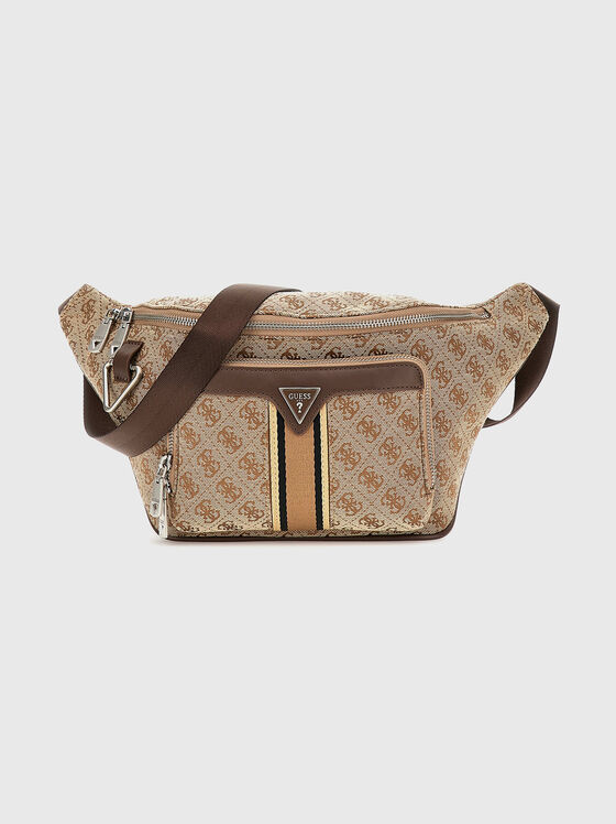 Waist bag with monogram logo print - 1