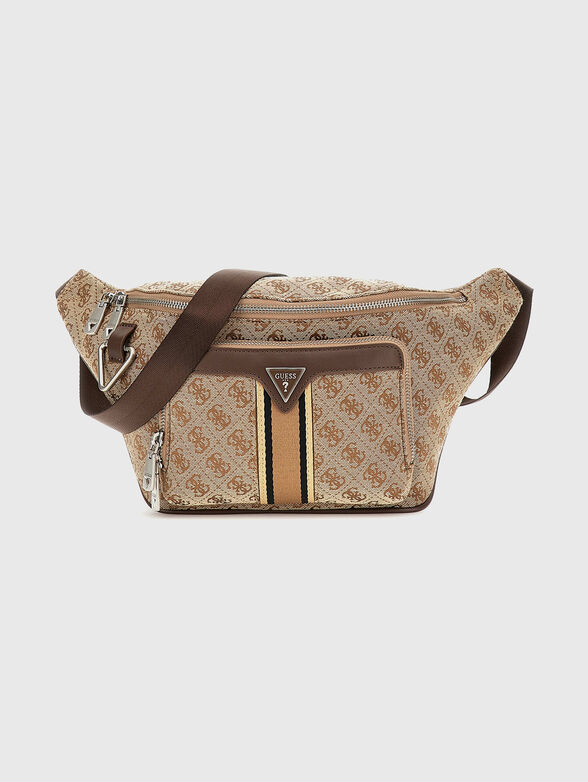 Waist bag with monogram logo print - 1