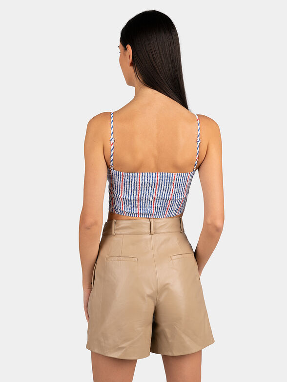 JUNE striped top with red accents - 3