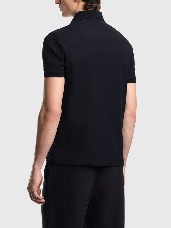 Cotton polo shirt with embroidered logo - 3