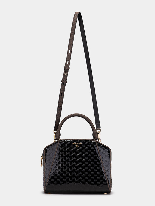 Patent leather bag with embossed logo - 2