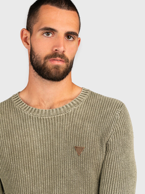 Green rips sweater - 4