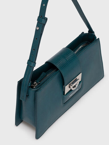 IVY black shouder bag with metal detail - 5