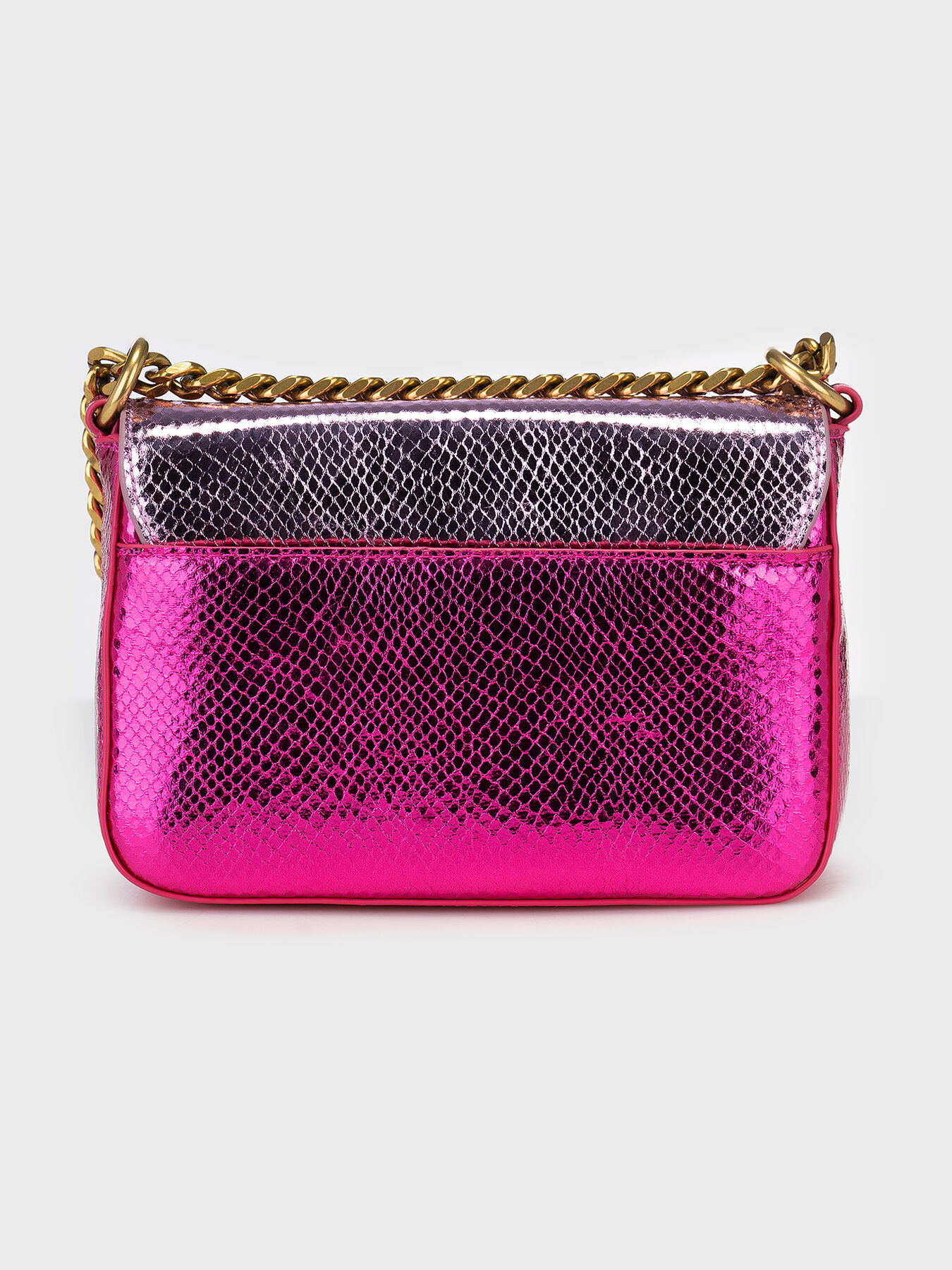 Crossbody bag with snake texture brand Just Cavalli —  Globalbrandsstore.com/en