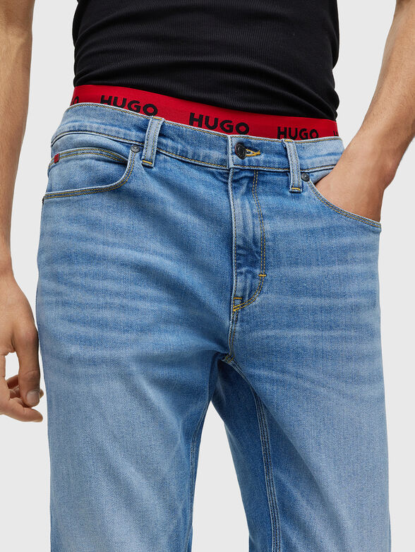 Blue jeans with washed effect - 3
