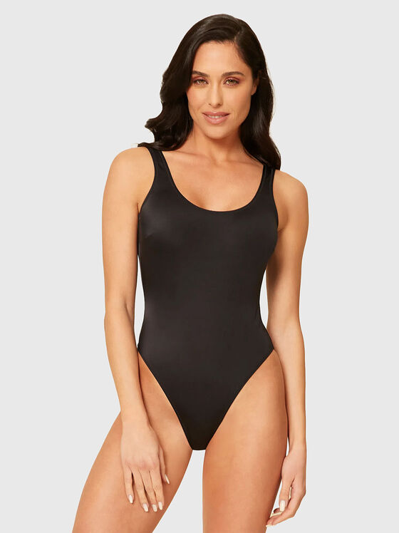 ESSENTIALS one piece swimsuit in black - 1