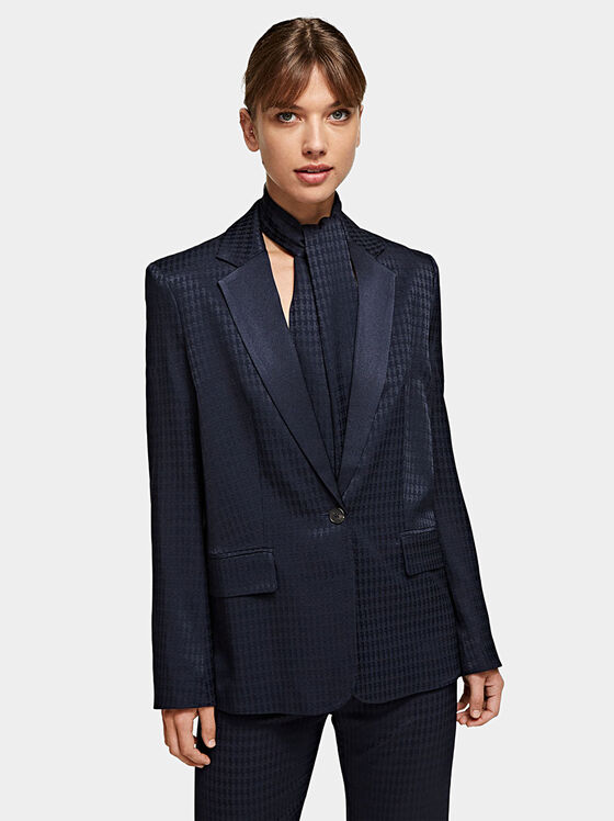 KARL KAMEO Satin blazer in blue - 1