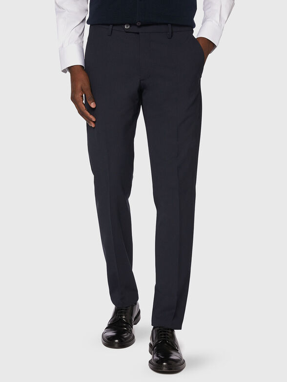 Wool blend trousers - 1