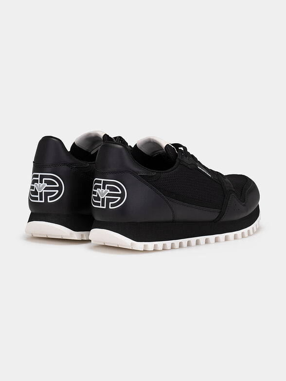 Black sneakers with logo details - 3