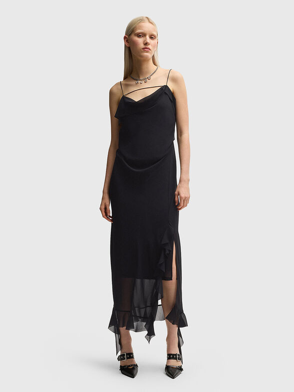 KAMANI midi dress with ruffles - 1