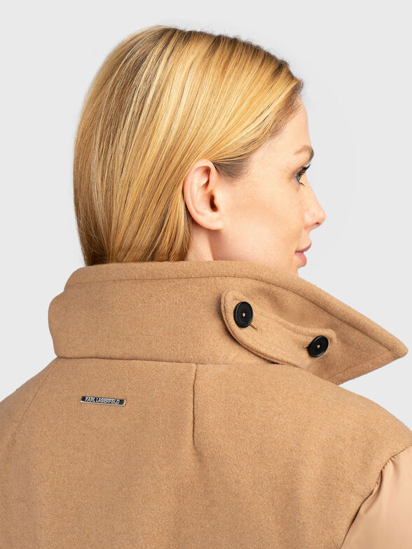 Quilted jacket with belt - 5