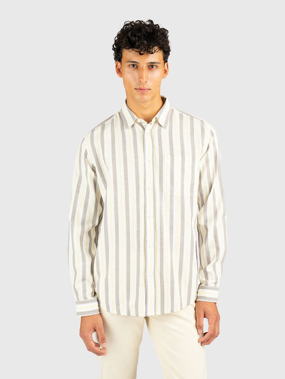 Stipe cotton shirt - 1