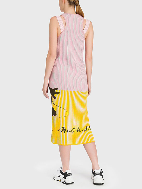 Knitted dress with Mickey Mouse print - 1