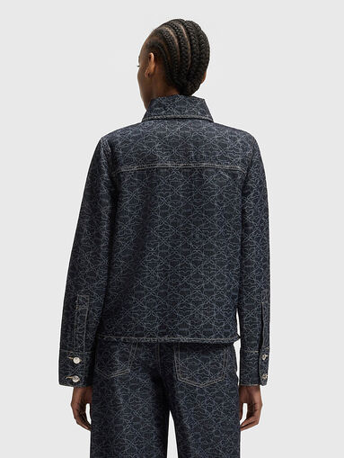 Denim jacket with accent print - 3