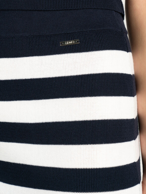 Knit skirt with stripes - 3