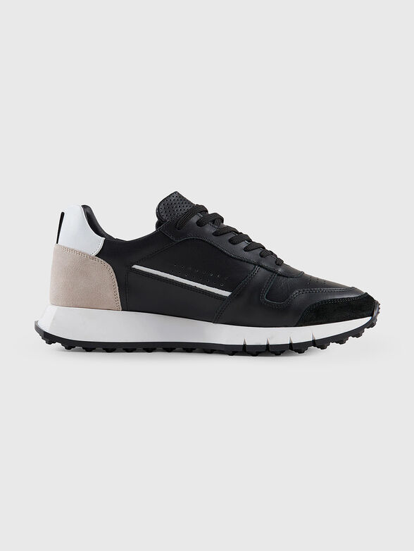 KILIAN leather sports shoes with contrasting details - 4
