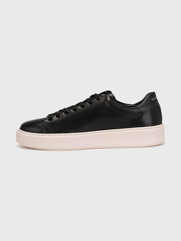 MAXI KUP leather sports shoes in black - 4