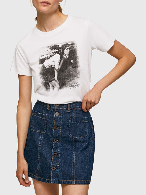 SANY white T-shirt with print - 1