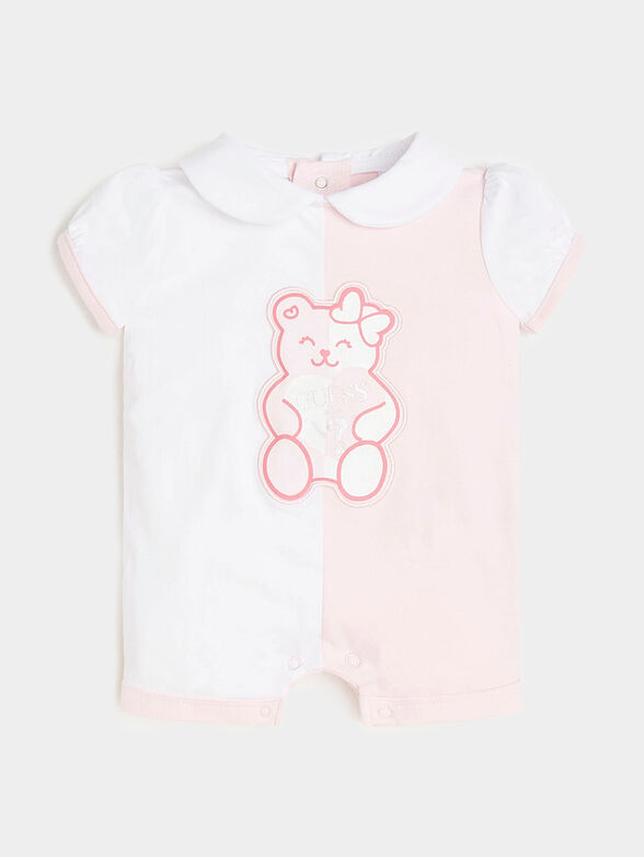 PIQUET short jumpsuit with teddy bear - 1