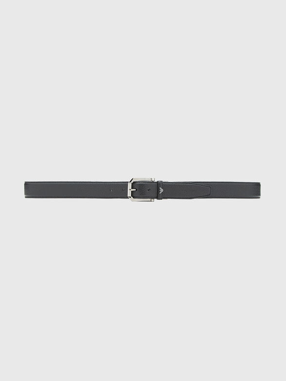 Leather belt with a textured finish - 2