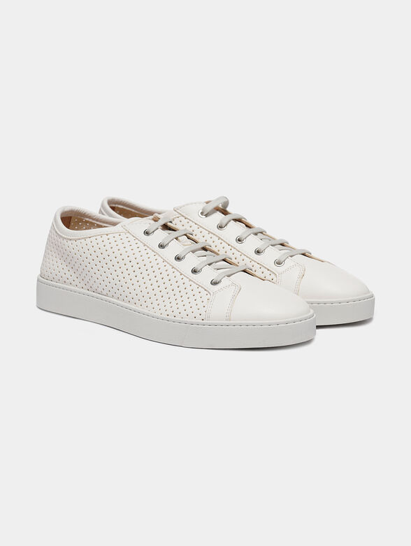 White sneakers with perforations - 2