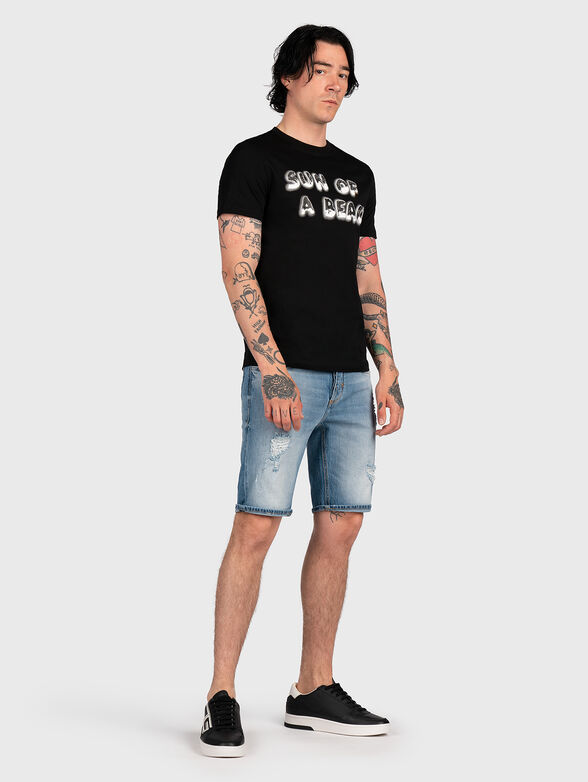 ARGON light blue denim shorts - 4