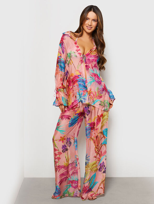 Shirt with floral print  - 2