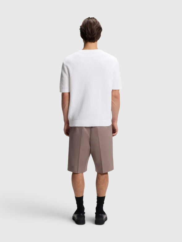 Short-sleeved cotton sweater - 3