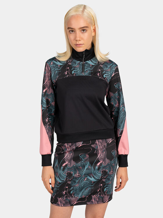 DESMA cropped sweatshirt with galaxy print - 1