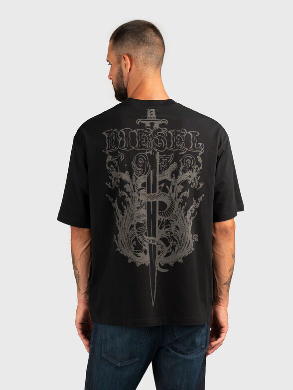 T-BOGGY-T1 cotton T-shirt with accent back - 2