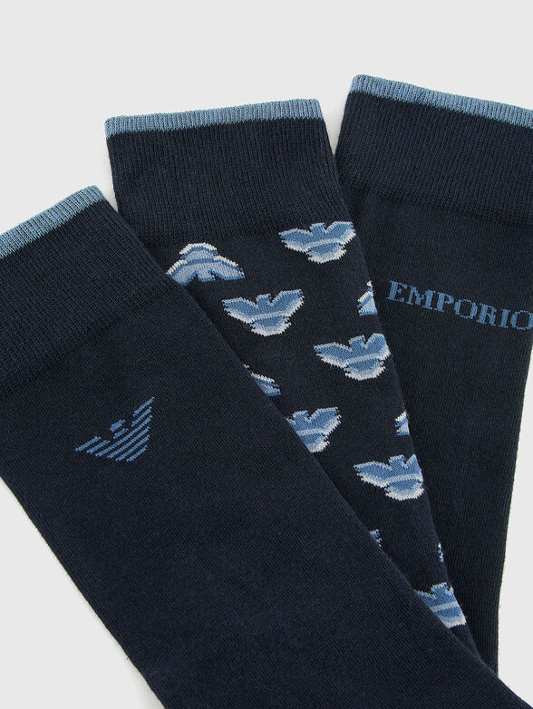 Set of three pairs of cotton socks - 2