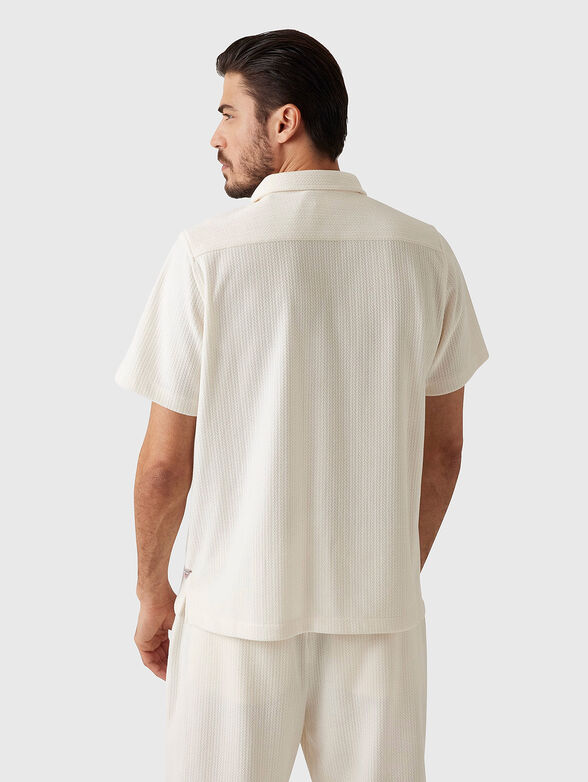 Textured short sleeve shirt  - 3