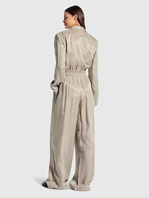 Wide leg jumpsuit with ties - 2