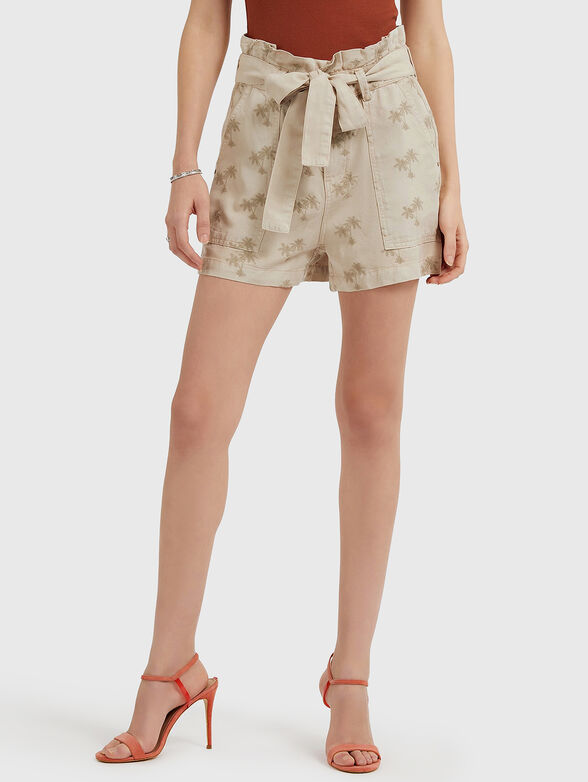 JANNA shorts with accent embroidery - 1