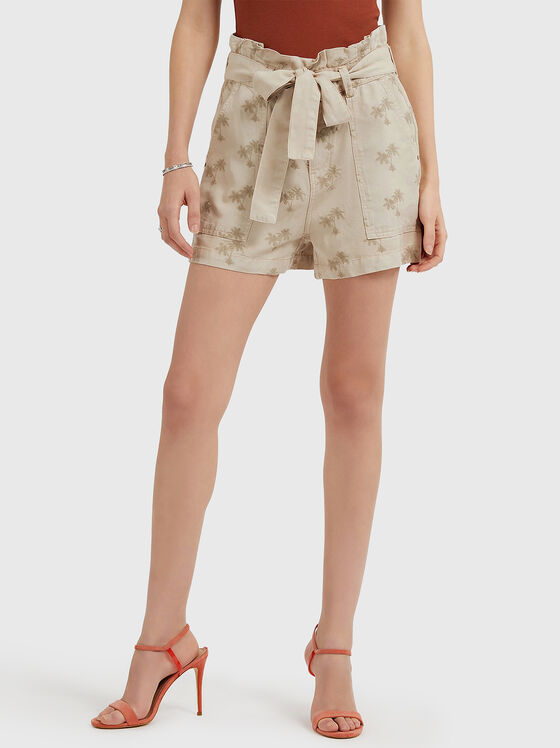 JANNA shorts with accent embroidery - 1