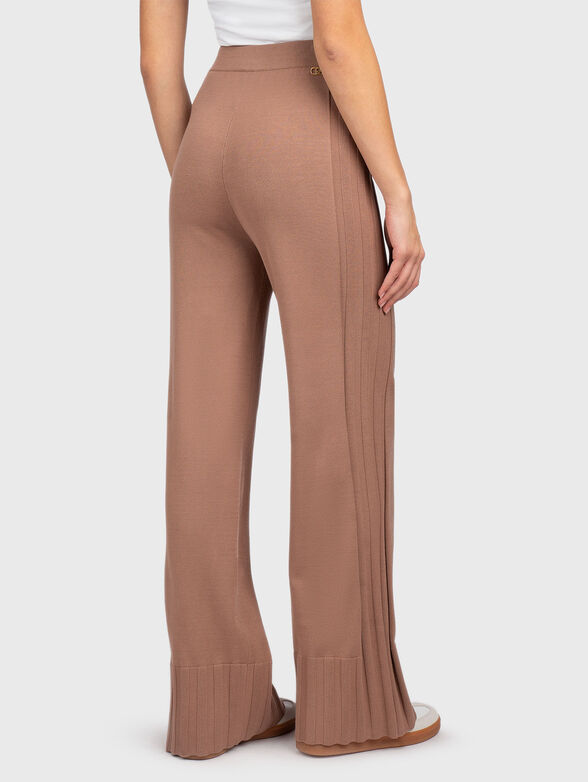 Knitted viscose blend trousers - 2