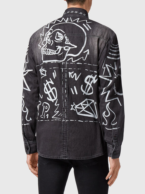 LS GRAFFITI denim shirt - 2
