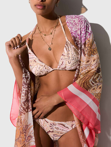 Floral print bikini top - 5