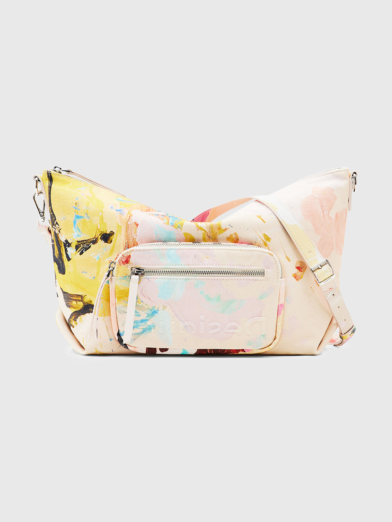 【COLOR iN ID】wrinkle shell multi bag MANCHAS crossbody bag with print brand DESIGUAL